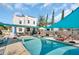 Inviting backyard pool with lounge chairs and shade at 2528 3Rd N Ave, St Petersburg, FL 33713