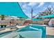Stunning pool with multiple shade options and steps at 2528 3Rd N Ave, St Petersburg, FL 33713