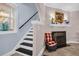 Staircase with dark wood and white risers at 2528 3Rd N Ave, St Petersburg, FL 33713
