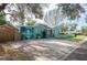 Quaint teal home with landscaped yard at 2600 46Th S St, Gulfport, FL 33711
