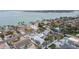Aerial view of home, neighborhood, and waterfront at 2740 E Vina Del Mar Blvd, St Pete Beach, FL 33706
