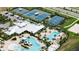 Community overview with pools, tennis courts, and a clubhouse at 5612 Limelight Dr, Apollo Beach, FL 33572