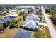 Aerial view showing single-Gathering home with pool and large backyard at 72 Norman St, Port Charlotte, FL 33954
