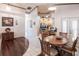 Charming dining area with wood table and chairs, near the kitchen at 72 Norman St, Port Charlotte, FL 33954