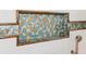 Custom mosaic tile shower niche with geometric pattern at 728 Wood St, Dunedin, FL 34698