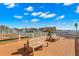 Wooden dock with benches overlooking the water at 845 Maple Ct # 107, Dunedin, FL 34698