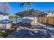 Metal carport with parking for one vehicle at 11416 Pine Forest Dr, New Port Richey, FL 34654
