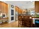 Well-equipped kitchen with wood cabinets at 1205 Gulf Way, St Pete Beach, FL 33706