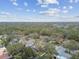 Aerial view of homes surrounded by mature trees and a lush, green landscape at 12840 Sophia Cir, Largo, FL 33774