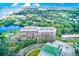 Aerial view of the Belleview Biltmore Villas Bayshore II condo building at 220 Belleview Blvd # 811, Belleair, FL 33756