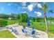 Relaxing patio furniture with lake view at 220 Belleview Blvd # 811, Belleair, FL 33756