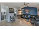 Living room with sectional sofa and view of kitchen at 3147 Prescott N St, St Petersburg, FL 33713
