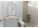Modern bathroom with glass shower and updated vanity at 4902 Carranza Ct, Tampa, FL 33616