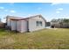 Backyard with storage shed and patio area at 537 5Th Se St, Largo, FL 33771