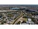 Aerial view of houses and lakes in a community at 5709 Camila Song Ln, Tampa, FL 33625