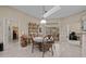 Casual breakfast nook with a round table and four chairs at 628 Erin Way, Brooksville, FL 34601