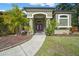 House entrance with double doors and walkway at 628 Erin Way, Brooksville, FL 34601