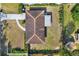 Top down view of single story house with backyard and small patio at 7095 17Th N Way, St Petersburg, FL 33702