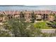 Aerial view showing the community's waterfront location at 7520 Sunshine Skyway S Ln # T18, St Petersburg, FL 33711