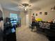 bedroom with a loft bed, desk and storage at 8365 Capstone Ranch Dr, New Port Richey, FL 34655