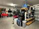 Garage with storage shelving and ample space at 8365 Capstone Ranch Dr, New Port Richey, FL 34655