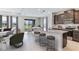 Open kitchen boasts granite countertops and island with seating at 10825 Patoka Ter, Parrish, FL 34219