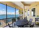 Spacious screened-in patio overlooking the water at 110 Driftwood Ln, Largo, FL 33770