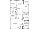 Floor plan showing a 4 bedroom 2 bath home at 17347 Wheatberry Blvd, Parrish, FL 34219