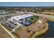 Aerial view of community daycare with playground at 28818 Orange Berry Dr, Wesley Chapel, FL 33543