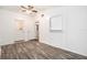 Spacious spare bedroom with wood-look floors and an open concept at 3612 Phillips St, Tampa, FL 33619