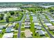 Home location shown in wide aerial neighborhood view at 37622 New Horizons Blvd, Zephyrhills, FL 33541