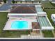 Resort-style pool and shuffleboard courts at 37622 New Horizons Blvd, Zephyrhills, FL 33541