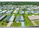 Wide aerial view of the neighborhood and property at 37622 New Horizons Blvd, Zephyrhills, FL 33541
