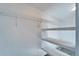 White shelving and wire racking in a spacious closet at 37622 New Horizons Blvd, Zephyrhills, FL 33541