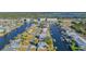 Aerial view showing home's location on a canal, close to the waterway at 4024 Centavo Ct, Hernando Beach, FL 34607