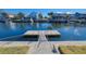 Private wooden dock with steps leading to the water, perfect for boating at 4024 Centavo Ct, Hernando Beach, FL 34607