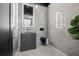 Modern bathroom with floating vanity, sleek fixtures, and a frameless glass shower at 730 W Alda Ne Way, St Petersburg, FL 33704