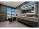 Modern bathroom boasts a freestanding tub and walk-in shower at 730 W Alda Ne Way, St Petersburg, FL 33704