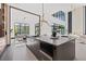Modern kitchen with island, breakfast bar, and open layout at 730 W Alda Ne Way, St Petersburg, FL 33704