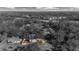 Black and white aerial view highlighting a house and its property at 7321 Mount Vernon Rd, Tampa, FL 33625