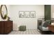 Bedroom featuring crib, dresser, and animal art at 11555 E 71St Ter, Palmetto, FL 34221