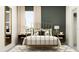 Bedroom with gold metal bed frame and full-length mirror at 11555 E 71St Ter, Palmetto, FL 34221