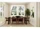 Dining room with wood table and six chairs at 11555 E 71St Ter, Palmetto, FL 34221
