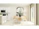 Modern dining room features a light and airy aesthetic at 11915 Blue Diamond Trl, Parrish, FL 34219