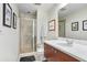 Clean bathroom with shower and updated vanity at 1208 E Kennedy Blvd # 729, Tampa, FL 33602