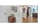Entryway with hardwood floors, showing access to kitchen and living areas at 1208 E Kennedy Blvd # 729, Tampa, FL 33602