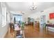 Open living area with hardwood floors and city views at 1208 E Kennedy Blvd # 729, Tampa, FL 33602