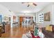 Spacious living room with hardwood floors, open kitchen view, and comfortable seating at 1208 E Kennedy Blvd # 729, Tampa, FL 33602