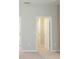 A view down a hallway with neutral walls and carpet, leading to several closed doors at 12312 Bay Estuary Bnd, Riverview, FL 33579