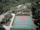 Aerial view of community basketball court at 15724 Aurora Lake Cir, Wimauma, FL 33598
